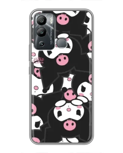 Чехол для Infinix Hot 12 Play с картинкой «Паттерн голов Куроми»