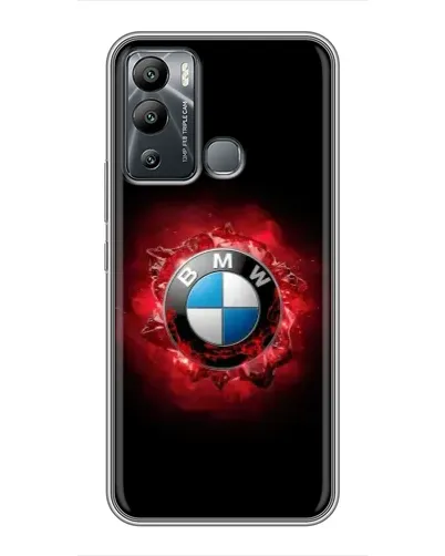 Чехол для Infinix Hot 12 Play с картинкой «Логотип BMW — вспышка»