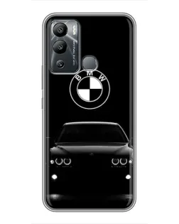 Чехол для Infinix Hot 12 Play с картинкой «BMW — взгляд из темноты»