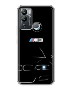 Чехол для Infinix Hot 12 Play с картинкой «Минималистичный принт BMW M3»