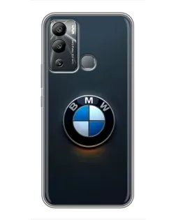 Чехол для Infinix Hot 12 Play с картинкой «Логотип BMW — минимализм»