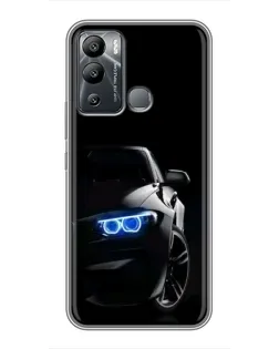 Чохол для Infinix Hot 12 Play з картинкою «BMW — нічний погляд»