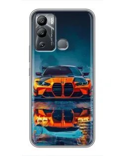 Чохол для Infinix Hot 12 Play з картинкою «BMW — золота емблема»
