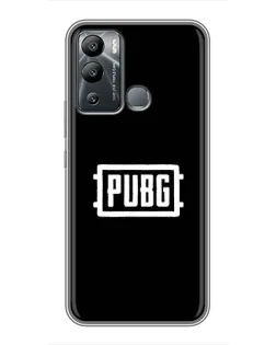 Чехол для Infinix Hot 12 Play с картинкой «Лого BMW — металлический блеск»