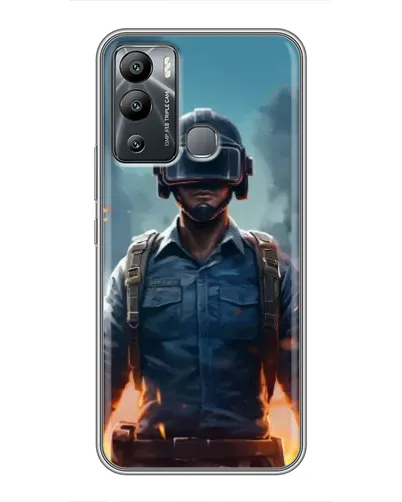 Чехол для Infinix Hot 12 Play с картинкой «PUBG — реалистичный герой» Чехол для Infinix Hot 12 Play с картинкой «PUBG — реалистичный герой»