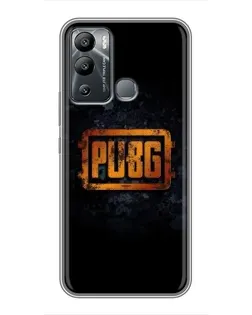 Чехол для Infinix Hot 12 Play с картинкой «PUBG — золотой логотип»