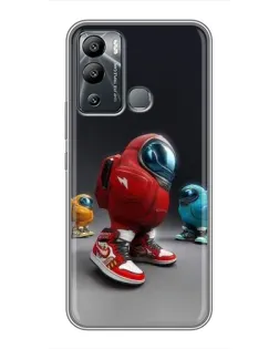 Чехол для Infinix Hot 12 Play с картинкой «Among Us — 3D стиль»