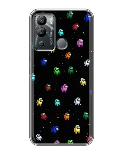 Чехол для Infinix Hot 12 Play с картинкой «Экипаж Among Us»