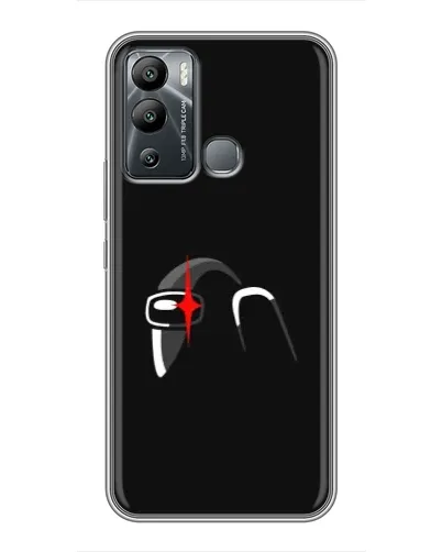 Чехол для Infinix Hot 12 Play с картинкой «Among Us шлем»