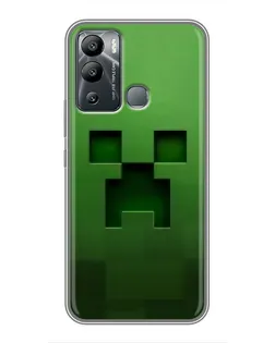 Чехол для Infinix Hot 12 Play с картинкой «Крипер микро-дизайн»
