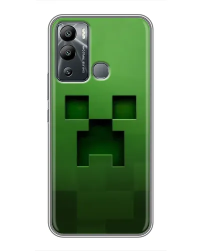 Чехол для Infinix Hot 12 Play с картинкой «Крипер микро-дизайн» Чехол для Infinix Hot 12 Play с картинкой «Крипер микро-дизайн»