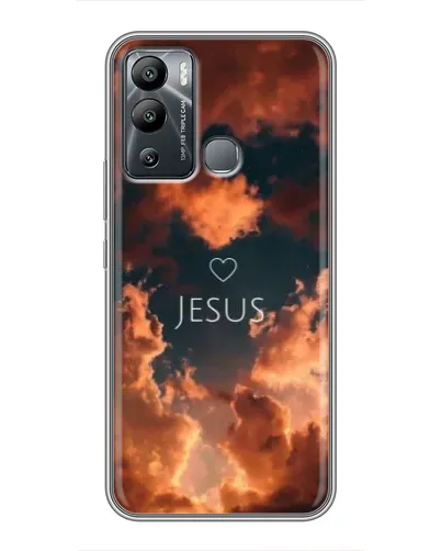 Чехол для Infinix Hot 12 Play с картинкой «Сияние Имени Jesus»