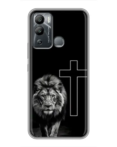 Чехол для Infinix Hot 12 Play с картинкой «Лев и Крест»
