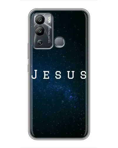 Чехол для Infinix Hot 12 Play с картинкой «Звездное небо Jesus»