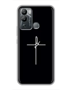 Чехол для Infinix Hot 12 Play с картинкой «Тонкий крест»