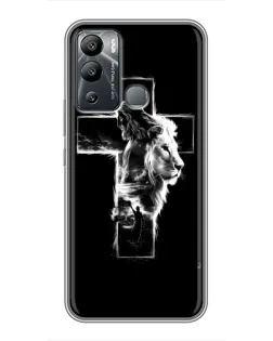 Чехол для Infinix Hot 12 Play с картинкой «Сияющий крест Jesus»
