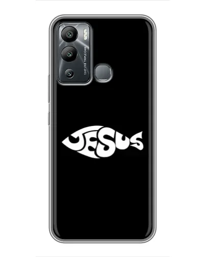 Чехол для Infinix Hot 12 Play с картинкой «Рыба Jesus» Чехол для Infinix Hot 12 Play с картинкой «Рыба Jesus»