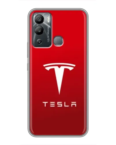 Чехол для Infinix Hot 12 Play с картинкой «Tesla Red Classic»