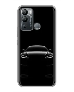 Чехол для Infinix Hot 12 Play с картинкой «Силуэт Tesla Night» Чехол для Infinix Hot 12 Play с картинкой «Силуэт Tesla Night»