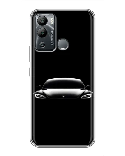 Чехол для Infinix Hot 12 Play с картинкой «Фары Tesla Night»