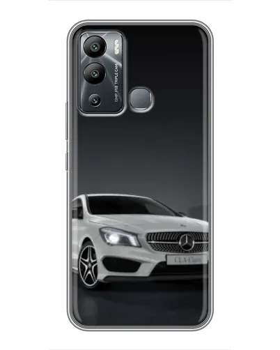 Чехол для Infinix Hot 12 Play с картинкой «Mercedes AMG GT Silver»