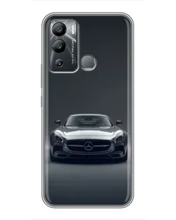 Чехол для Infinix Hot 12 Play с картинкой «Mercedes на черном»