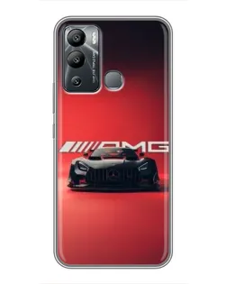 Чехол для Infinix Hot 12 Play с картинкой «Mercedes AMG — красная линия»