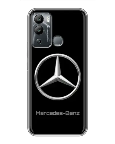 Чехол для Infinix Hot 12 Play с картинкой «Mercedes Silver Logo»