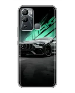 Чехол для Infinix Hot 12 Play с картинкой «Темный Mercedes AMG»