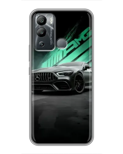 Чехол для Infinix Hot 12 Play с картинкой «Темный Mercedes AMG»