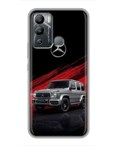 Чехол для Infinix Hot 12 Play с картинкой «Mercedes G-Class красный»