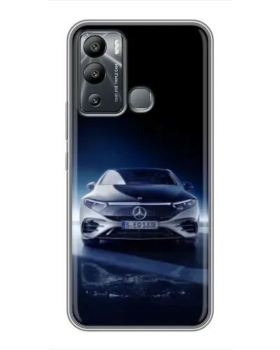 Чехол для Infinix Hot 12 Play с картинкой «Ночной Mercedes EQ»