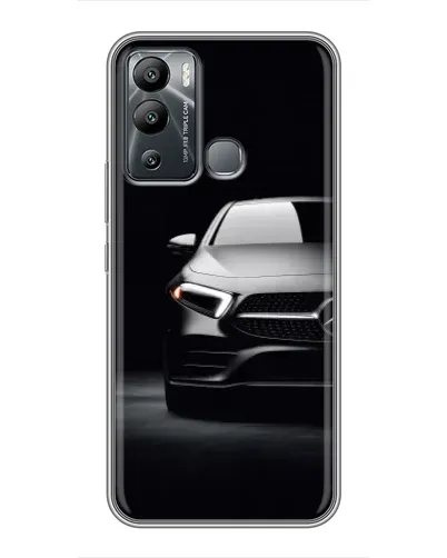 Чехол для Infinix Hot 12 Play с картинкой «Свет фар Mercedes»