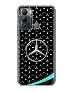 Чехол для Infinix Hot 12 Play с картинкой «Mercedes — бирюзовый акцент»