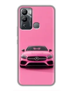 Чохол для Infinix Hot 12 Play з картинкою «Рожевий Mercedes AMG»