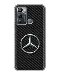 Чохол для Infinix Hot 12 Play з картинкою «Карбоновий Mercedes стиль»