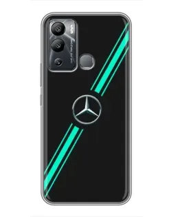 Чохол для Infinix Hot 12 Play з картинкою «Спортивні лінії Mercedes»