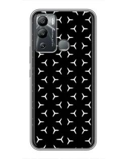 Чохол для Infinix Hot 12 Play з картинкою «Mercedes паттерн зірок»
