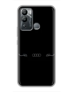 Чехол для Infinix Hot 12 Play с картинкой «Audi — световой подпись» Чехол для Infinix Hot 12 Play с картинкой «Audi — световой подпись»