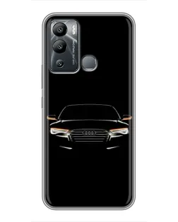 Чехол для Infinix Hot 12 Play с картинкой «Audi — ночной контур»