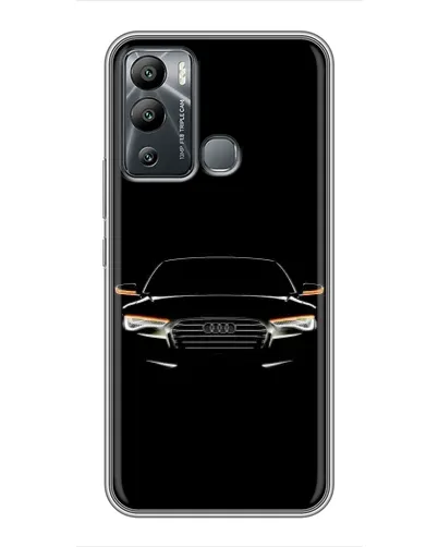 Чехол для Infinix Hot 12 Play с картинкой «Audi — ночной контур»