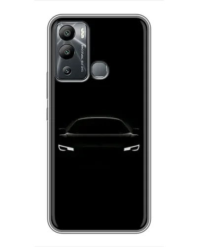 Чехол для Infinix Hot 12 Play с картинкой «Взгляд Audi в темноте»
