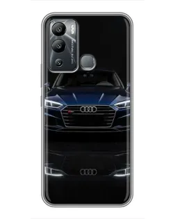 Чехол для Infinix Hot 12 Play с картинкой «Audi — ночное отражение»