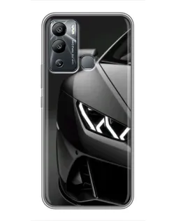 Чехол для Infinix Hot 12 Play с картинкой «Lamborghini фары детализация»