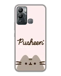 Чехол для Infinix Hot 12 Play с картинкой «Pusheen логотип»