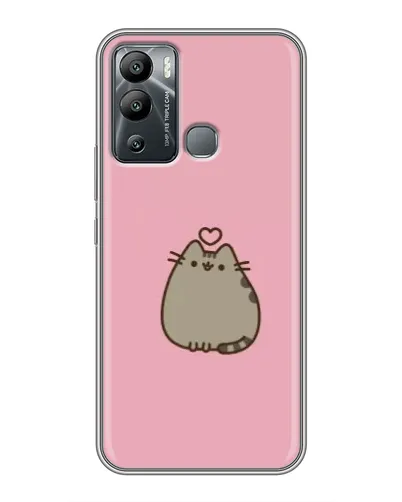 Чехол для Infinix Hot 12 Play с картинкой «Pusheen сердце»