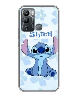Чохол для Infinix Hot 12 Play з картинкою «Stitch серед квітів»