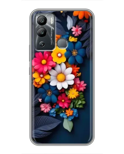 Чехол для Infinix Hot 12 Play с картинкой «Цветочная феерия»