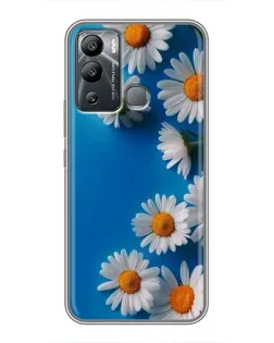 Чехол для Infinix Hot 12 Play с картинкой «Белоснежные маргаритки»