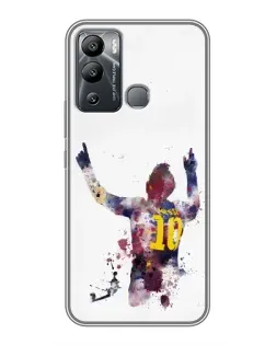 Чехол для Infinix Hot 12 Play с картинкой «Акварельный Месси Барселона» Чехол для Infinix Hot 12 Play с картинкой «Акварельный Месси Барселона»